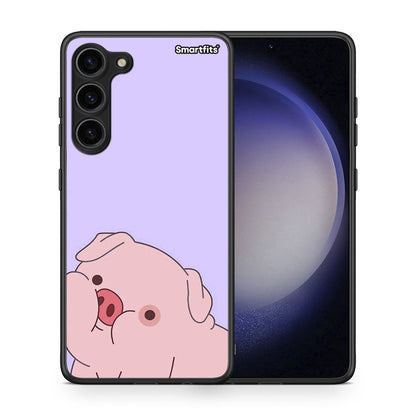 Θήκη Samsung Galaxy S23 Plus Pig Love 2 από τη Smartfits με σχέδιο στο πίσω μέρος και μαύρο περίβλημα | Samsung Galaxy S23 Plus Pig Love 2 Case with Colorful Back and Black Bezels