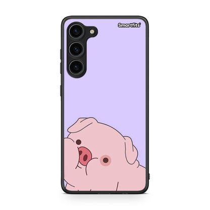 Θήκη Samsung Galaxy S23 Plus Pig Love 2 από τη Smartfits με σχέδιο στο πίσω μέρος και μαύρο περίβλημα | Samsung Galaxy S23 Plus Pig Love 2 Case with Colorful Back and Black Bezels