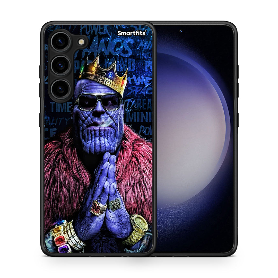Θήκη Samsung Galaxy S23 Plus PopArt Thanos από τη Smartfits με σχέδιο στο πίσω μέρος και μαύρο περίβλημα | Samsung Galaxy S23 Plus PopArt Thanos Case with Colorful Back and Black Bezels