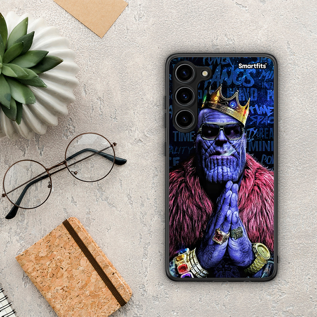 Θήκη Samsung Galaxy S23 Plus PopArt Thanos από τη Smartfits με σχέδιο στο πίσω μέρος και μαύρο περίβλημα | Samsung Galaxy S23 Plus PopArt Thanos Case with Colorful Back and Black Bezels