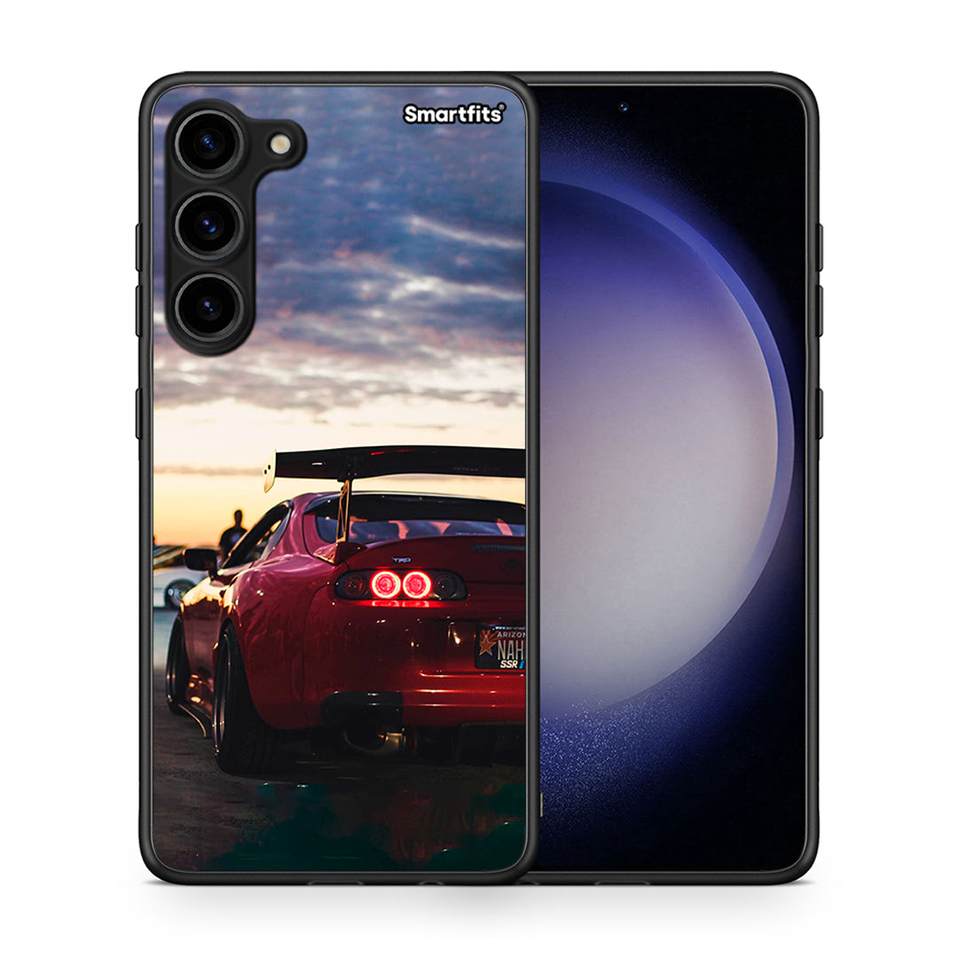 Θήκη Samsung Galaxy S23 Plus Racing Supra από τη Smartfits με σχέδιο στο πίσω μέρος και μαύρο περίβλημα | Samsung Galaxy S23 Plus Racing Supra Case with Colorful Back and Black Bezels