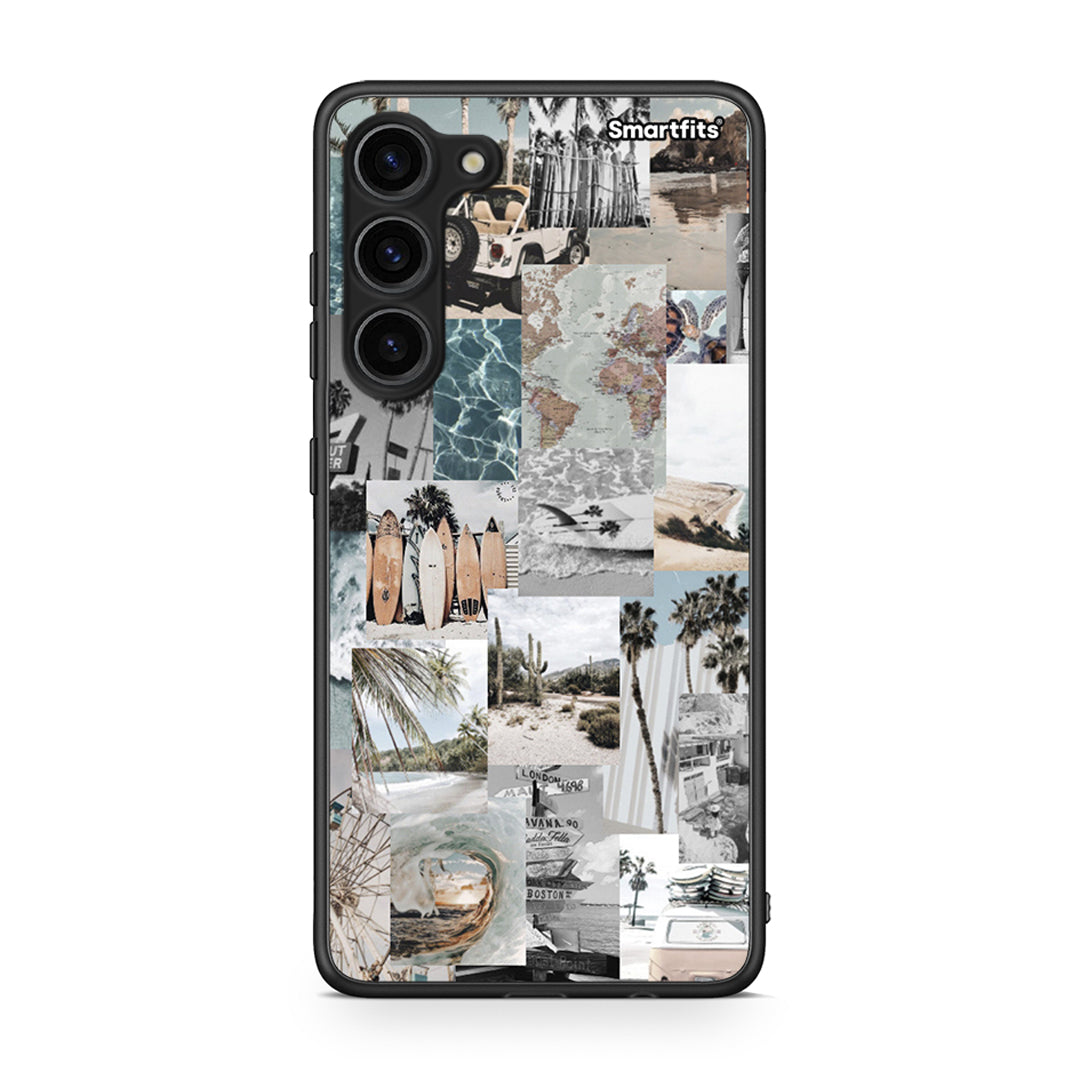 Θήκη Samsung Galaxy S23 Plus Retro Beach Life από τη Smartfits με σχέδιο στο πίσω μέρος και μαύρο περίβλημα | Samsung Galaxy S23 Plus Retro Beach Life Case with Colorful Back and Black Bezels