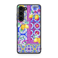 Thumbnail for Θήκη Samsung Galaxy S23 Plus Retro Spring από τη Smartfits με σχέδιο στο πίσω μέρος και μαύρο περίβλημα | Samsung Galaxy S23 Plus Retro Spring Case with Colorful Back and Black Bezels