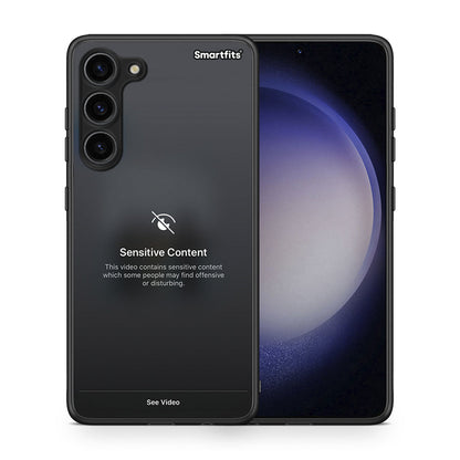 Θήκη Samsung Galaxy S23 Plus Sensitive Content από τη Smartfits με σχέδιο στο πίσω μέρος και μαύρο περίβλημα | Samsung Galaxy S23 Plus Sensitive Content Case with Colorful Back and Black Bezels