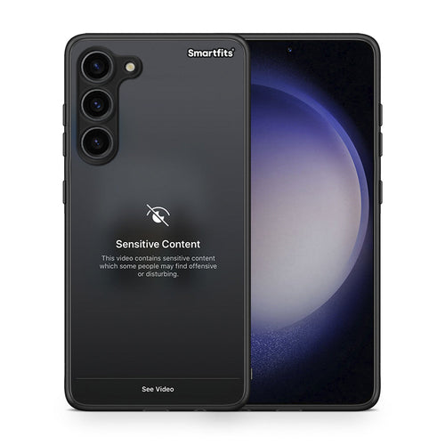 Θήκη Samsung Galaxy S23 Plus Sensitive Content από τη Smartfits με σχέδιο στο πίσω μέρος και μαύρο περίβλημα | Samsung Galaxy S23 Plus Sensitive Content Case with Colorful Back and Black Bezels