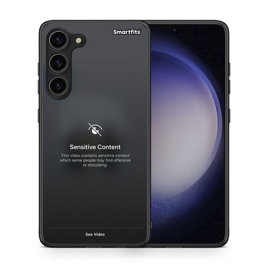 Θήκη Samsung Galaxy S23 Plus Sensitive Content από τη Smartfits με σχέδιο στο πίσω μέρος και μαύρο περίβλημα | Samsung Galaxy S23 Plus Sensitive Content Case with Colorful Back and Black Bezels