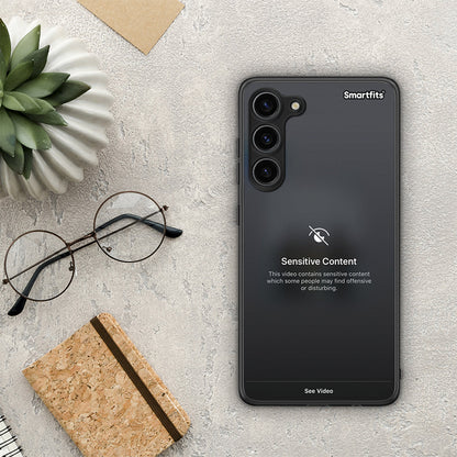 Θήκη Samsung Galaxy S23 Plus Sensitive Content από τη Smartfits με σχέδιο στο πίσω μέρος και μαύρο περίβλημα | Samsung Galaxy S23 Plus Sensitive Content Case with Colorful Back and Black Bezels