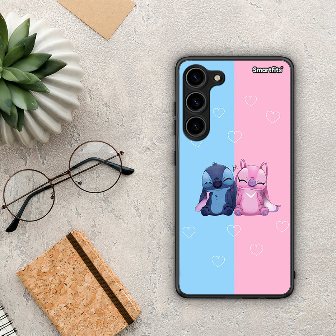 Θήκη Samsung Galaxy S23 Plus Stitch And Angel από τη Smartfits με σχέδιο στο πίσω μέρος και μαύρο περίβλημα | Samsung Galaxy S23 Plus Stitch And Angel Case with Colorful Back and Black Bezels