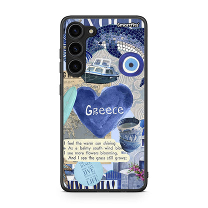 Θήκη Samsung Galaxy S23 Plus Summer In Greece από τη Smartfits με σχέδιο στο πίσω μέρος και μαύρο περίβλημα | Samsung Galaxy S23 Plus Summer In Greece Case with Colorful Back and Black Bezels