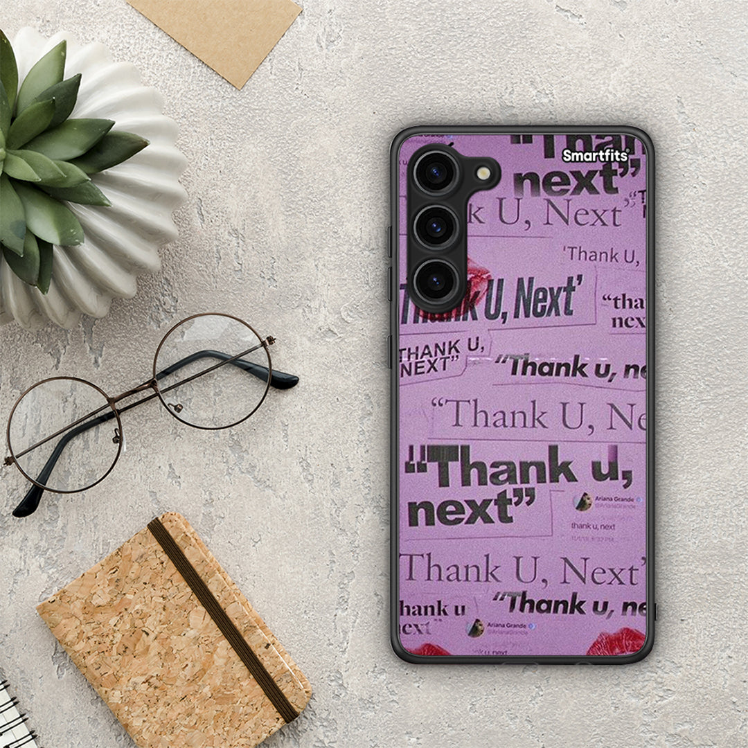 Θήκη Samsung Galaxy S23 Plus Thank You Next από τη Smartfits με σχέδιο στο πίσω μέρος και μαύρο περίβλημα | Samsung Galaxy S23 Plus Thank You Next Case with Colorful Back and Black Bezels