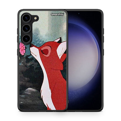 Θήκη Samsung Galaxy S23 Plus Tod And Vixey Love 2 από τη Smartfits με σχέδιο στο πίσω μέρος και μαύρο περίβλημα | Samsung Galaxy S23 Plus Tod And Vixey Love 2 Case with Colorful Back and Black Bezels