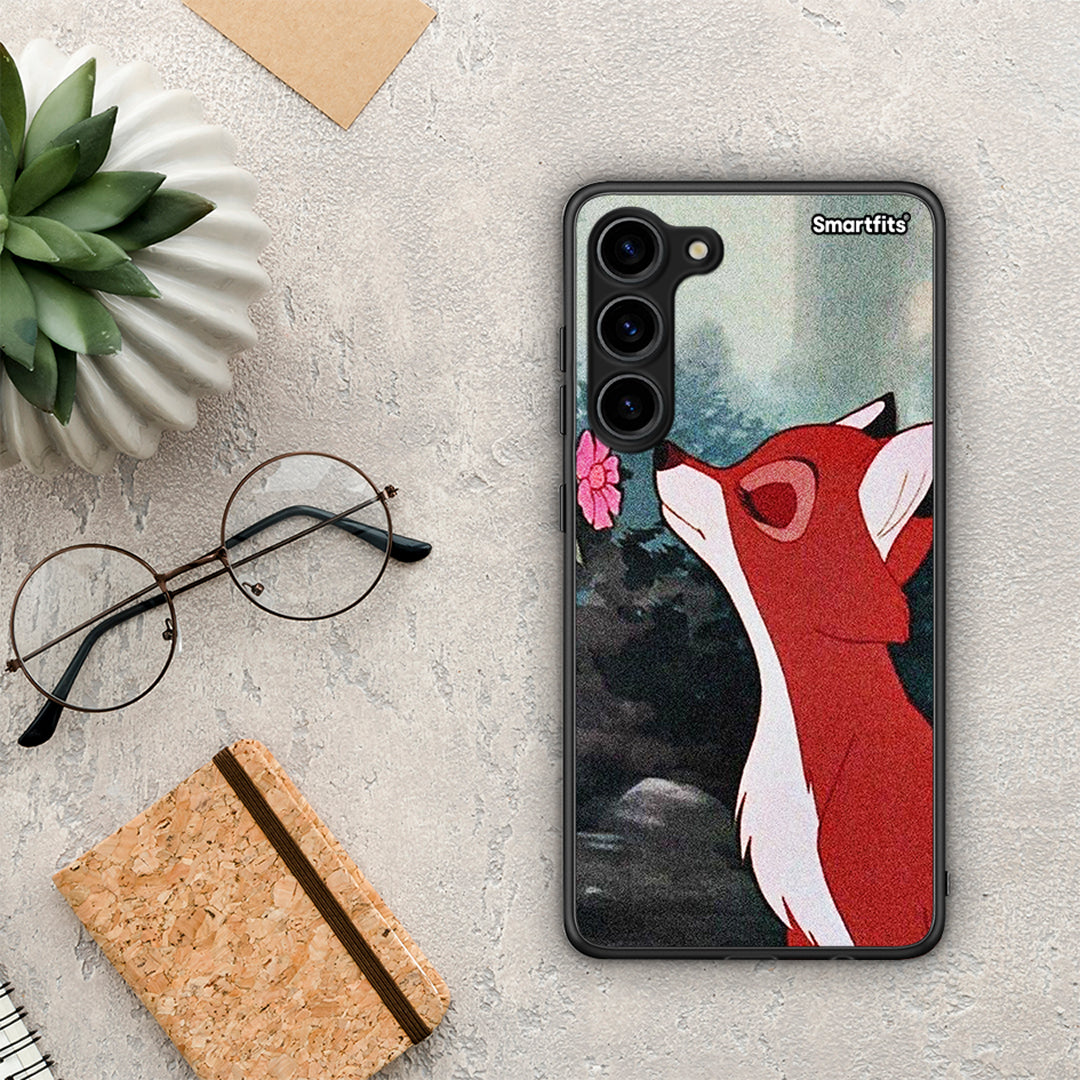 Θήκη Samsung Galaxy S23 Plus Tod And Vixey Love 2 από τη Smartfits με σχέδιο στο πίσω μέρος και μαύρο περίβλημα | Samsung Galaxy S23 Plus Tod And Vixey Love 2 Case with Colorful Back and Black Bezels