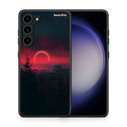 Θήκη Samsung Galaxy S23 Plus Tropic Sunset από τη Smartfits με σχέδιο στο πίσω μέρος και μαύρο περίβλημα | Samsung Galaxy S23 Plus Tropic Sunset Case with Colorful Back and Black Bezels