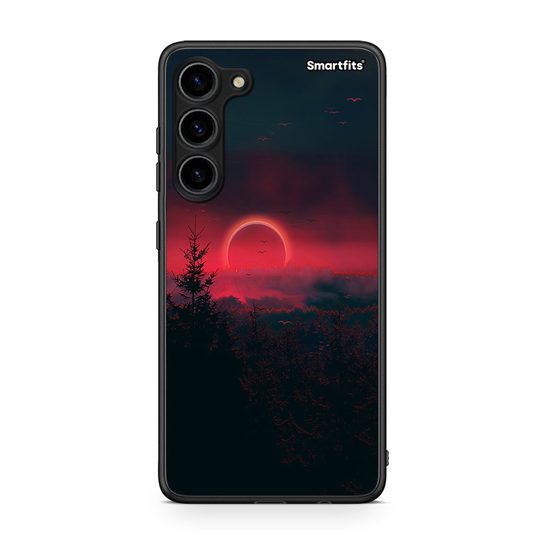 Θήκη Samsung Galaxy S23 Plus Tropic Sunset από τη Smartfits με σχέδιο στο πίσω μέρος και μαύρο περίβλημα | Samsung Galaxy S23 Plus Tropic Sunset Case with Colorful Back and Black Bezels