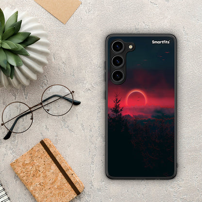 Θήκη Samsung Galaxy S23 Plus Tropic Sunset από τη Smartfits με σχέδιο στο πίσω μέρος και μαύρο περίβλημα | Samsung Galaxy S23 Plus Tropic Sunset Case with Colorful Back and Black Bezels