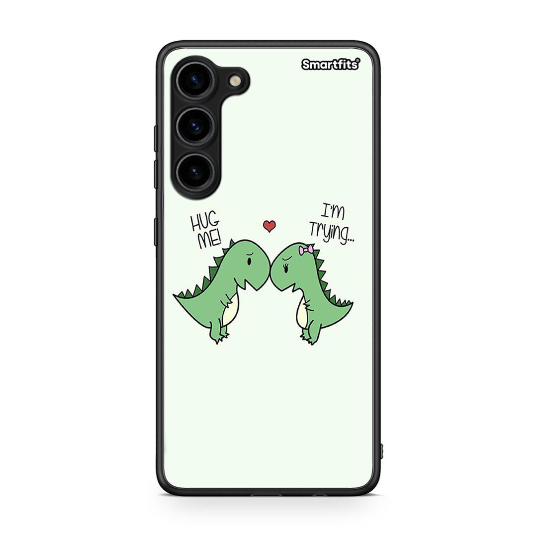 Θήκη Samsung Galaxy S23 Plus Valentine Rex από τη Smartfits με σχέδιο στο πίσω μέρος και μαύρο περίβλημα | Samsung Galaxy S23 Plus Valentine Rex Case with Colorful Back and Black Bezels