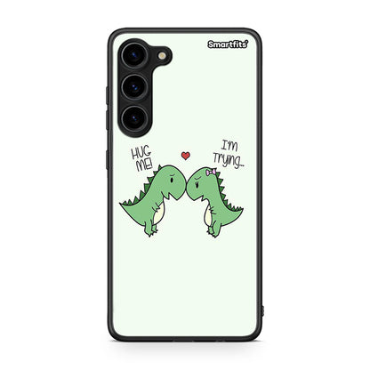 Θήκη Samsung Galaxy S23 Plus Valentine Rex από τη Smartfits με σχέδιο στο πίσω μέρος και μαύρο περίβλημα | Samsung Galaxy S23 Plus Valentine Rex Case with Colorful Back and Black Bezels