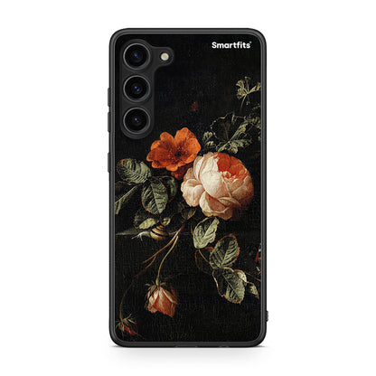 Θήκη Samsung Galaxy S23 Plus Vintage Roses από τη Smartfits με σχέδιο στο πίσω μέρος και μαύρο περίβλημα | Samsung Galaxy S23 Plus Vintage Roses Case with Colorful Back and Black Bezels