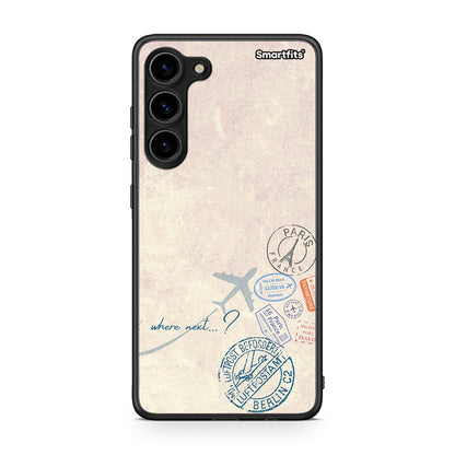 Θήκη Samsung Galaxy S23 Plus Where Next από τη Smartfits με σχέδιο στο πίσω μέρος και μαύρο περίβλημα | Samsung Galaxy S23 Plus Where Next Case with Colorful Back and Black Bezels