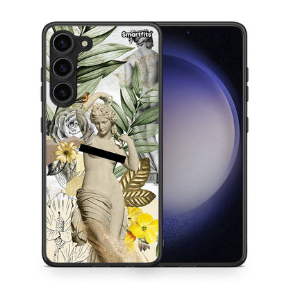 Θήκη Samsung Galaxy S23 Plus Woman Statue από τη Smartfits με σχέδιο στο πίσω μέρος και μαύρο περίβλημα | Samsung Galaxy S23 Plus Woman Statue Case with Colorful Back and Black Bezels