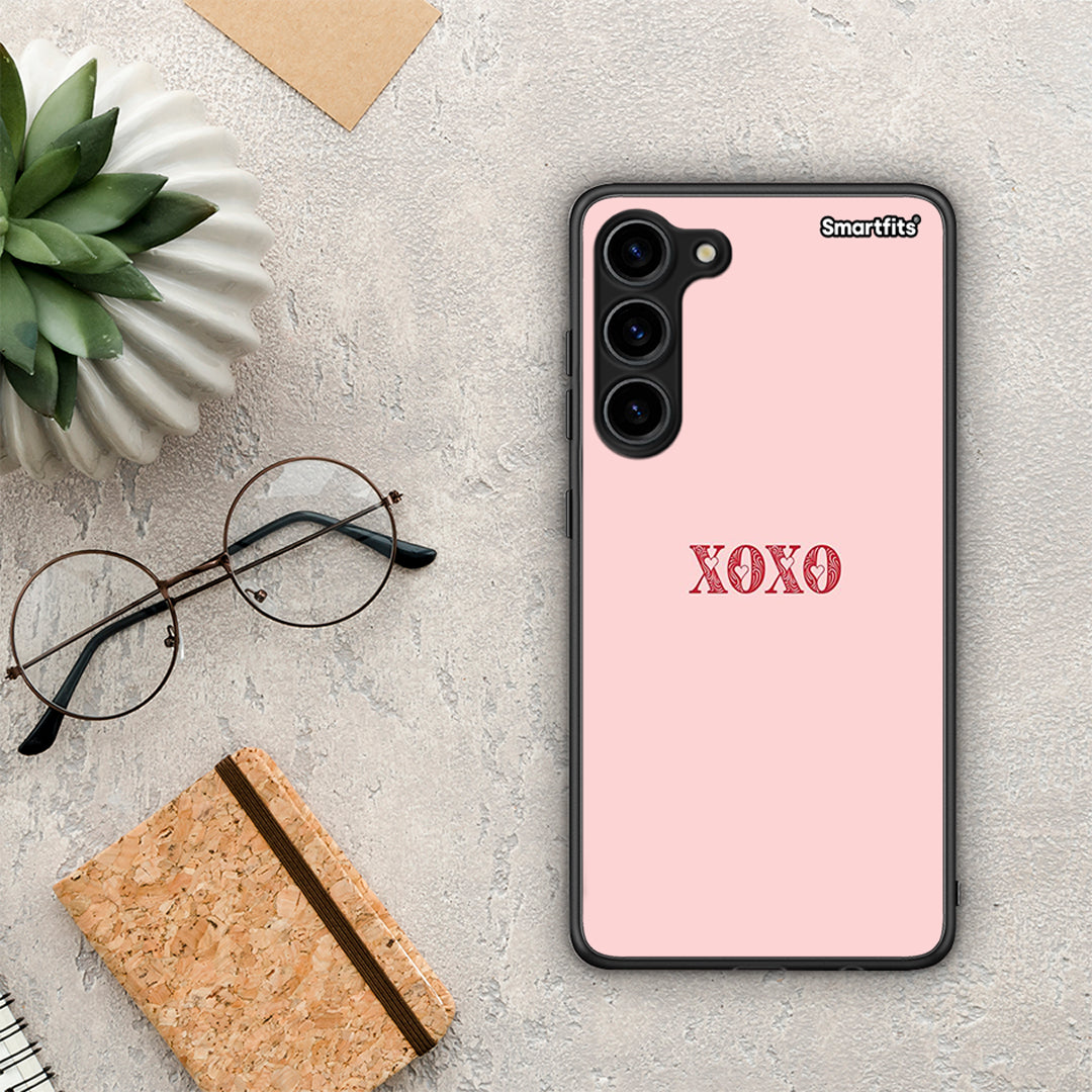 Θήκη Samsung Galaxy S23 Plus XOXO Love από τη Smartfits με σχέδιο στο πίσω μέρος και μαύρο περίβλημα | Samsung Galaxy S23 Plus XOXO Love Case with Colorful Back and Black Bezels