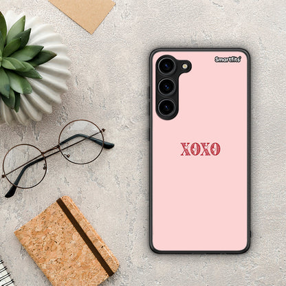 Θήκη Samsung Galaxy S23 Plus XOXO Love από τη Smartfits με σχέδιο στο πίσω μέρος και μαύρο περίβλημα | Samsung Galaxy S23 Plus XOXO Love Case with Colorful Back and Black Bezels