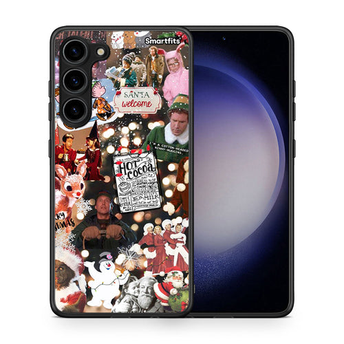 Θήκη Samsung Galaxy S23 Plus Xmas Movies από τη Smartfits με σχέδιο στο πίσω μέρος και μαύρο περίβλημα | Samsung Galaxy S23 Plus Xmas Movies Case with Colorful Back and Black Bezels