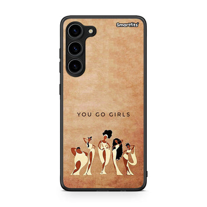 Θήκη Samsung Galaxy S23 Plus You Go Girl από τη Smartfits με σχέδιο στο πίσω μέρος και μαύρο περίβλημα | Samsung Galaxy S23 Plus You Go Girl Case with Colorful Back and Black Bezels