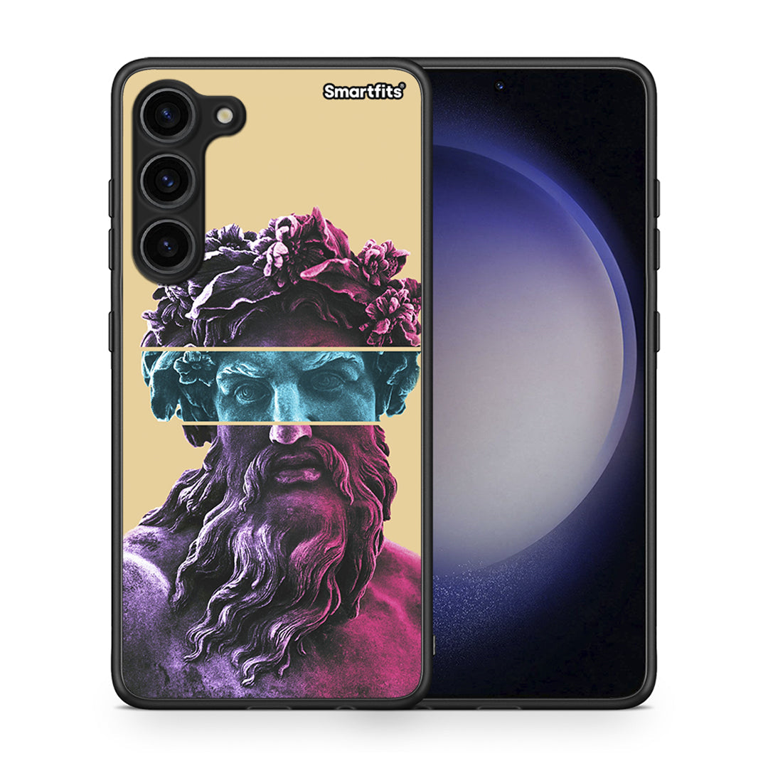 Θήκη Samsung Galaxy S23 Plus Zeus Art από τη Smartfits με σχέδιο στο πίσω μέρος και μαύρο περίβλημα | Samsung Galaxy S23 Plus Zeus Art Case with Colorful Back and Black Bezels
