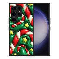 Thumbnail for Θήκη Samsung Galaxy S23 Ultra Christmas Bubbles από τη Smartfits με σχέδιο στο πίσω μέρος και μαύρο περίβλημα | Samsung Galaxy S23 Ultra Christmas Bubbles Case with Colorful Back and Black Bezels