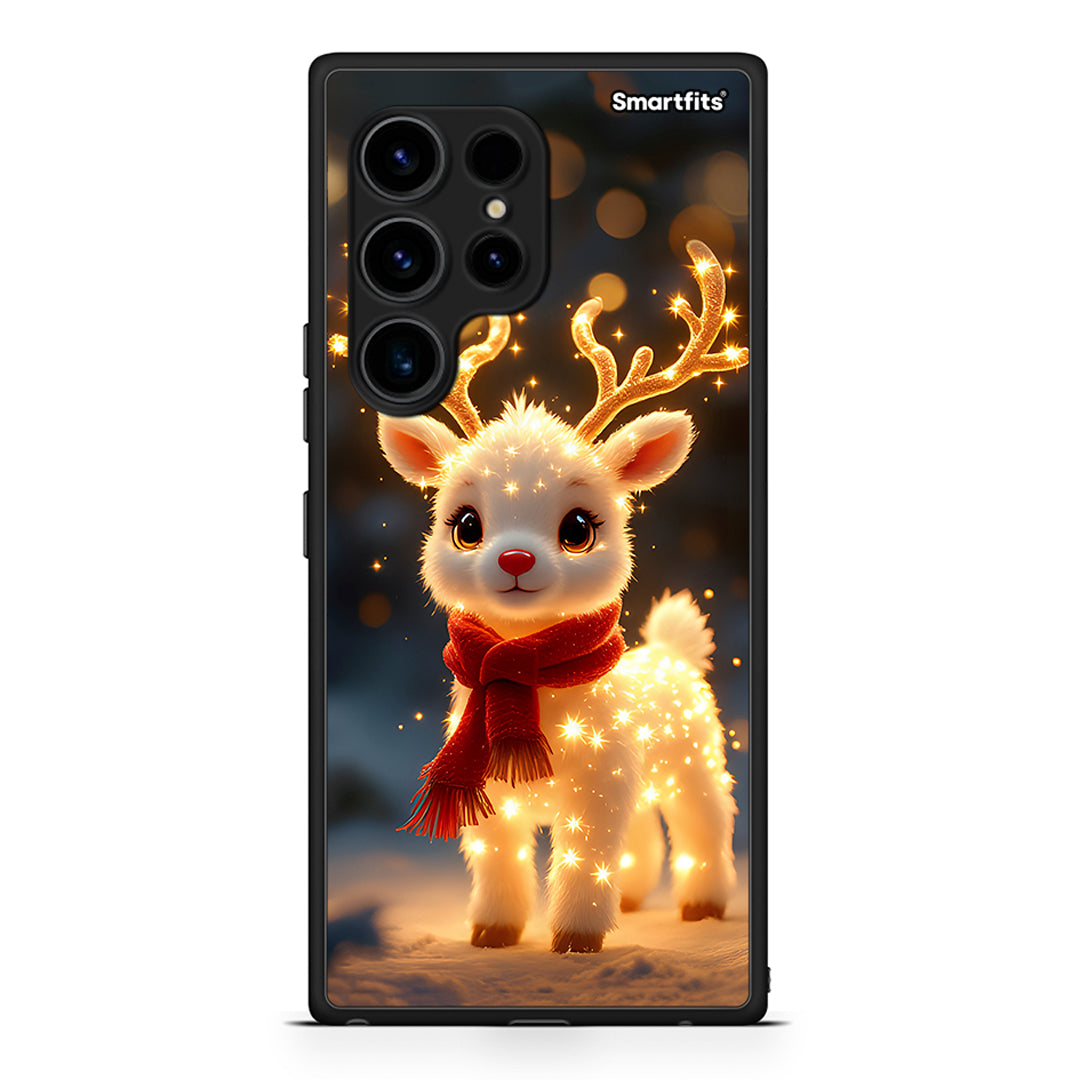 Θήκη Samsung Galaxy S23 Ultra Christmas Cutie από τη Smartfits με σχέδιο στο πίσω μέρος και μαύρο περίβλημα | Samsung Galaxy S23 Ultra Christmas Cutie Case with Colorful Back and Black Bezels