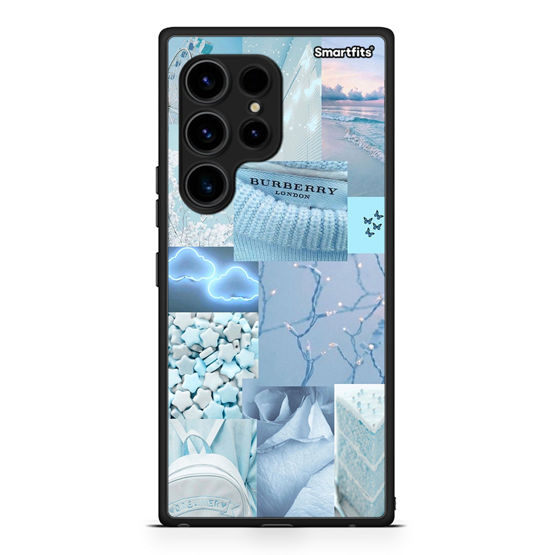 Θήκη Samsung Galaxy S23 Ultra Ciel Aesthetic Collage από τη Smartfits με σχέδιο στο πίσω μέρος και μαύρο περίβλημα | Samsung Galaxy S23 Ultra Ciel Aesthetic Collage Case with Colorful Back and Black Bezels