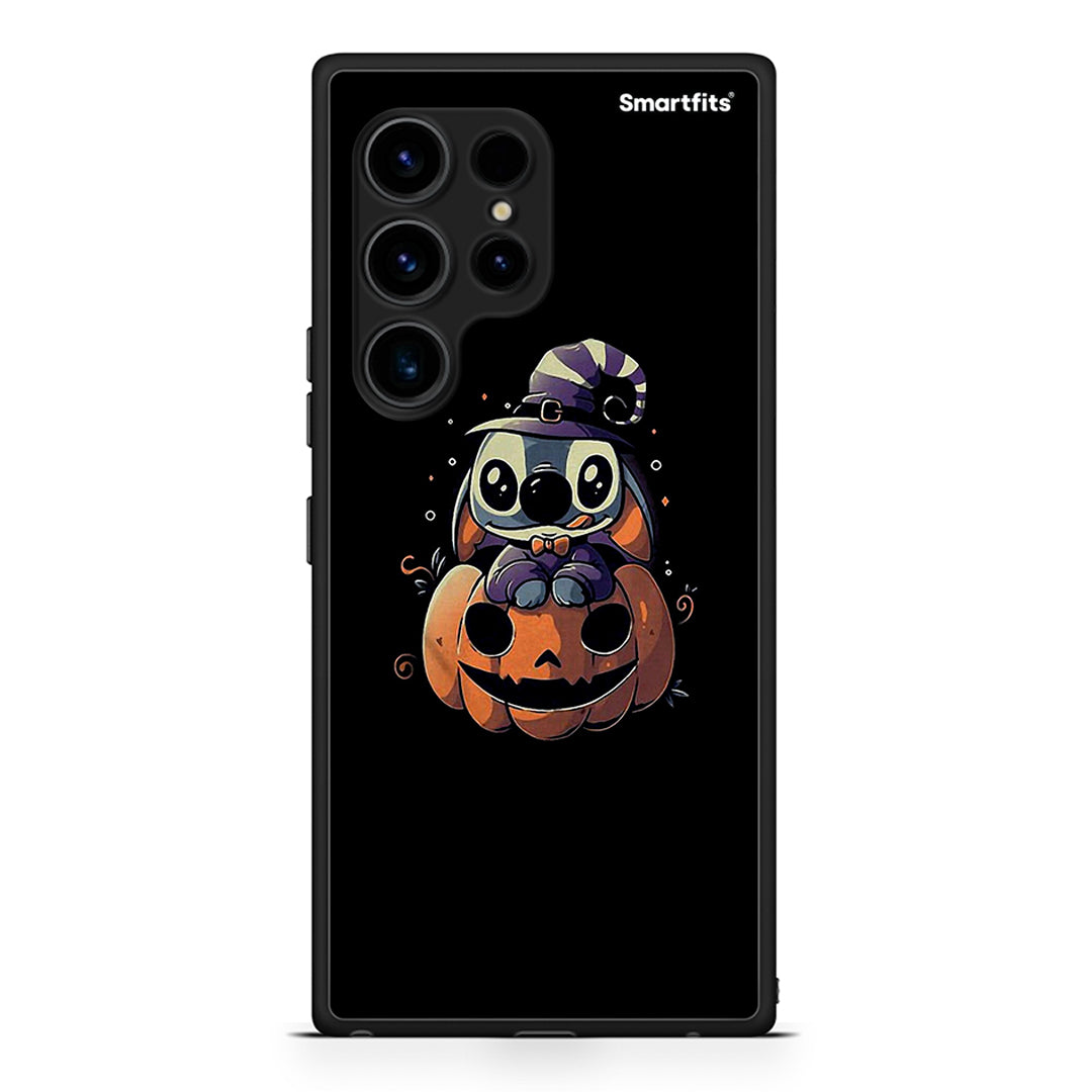 Θήκη Samsung Galaxy S23 Ultra Halloween Stitch από τη Smartfits με σχέδιο στο πίσω μέρος και μαύρο περίβλημα | Samsung Galaxy S23 Ultra Halloween Stitch Case with Colorful Back and Black Bezels