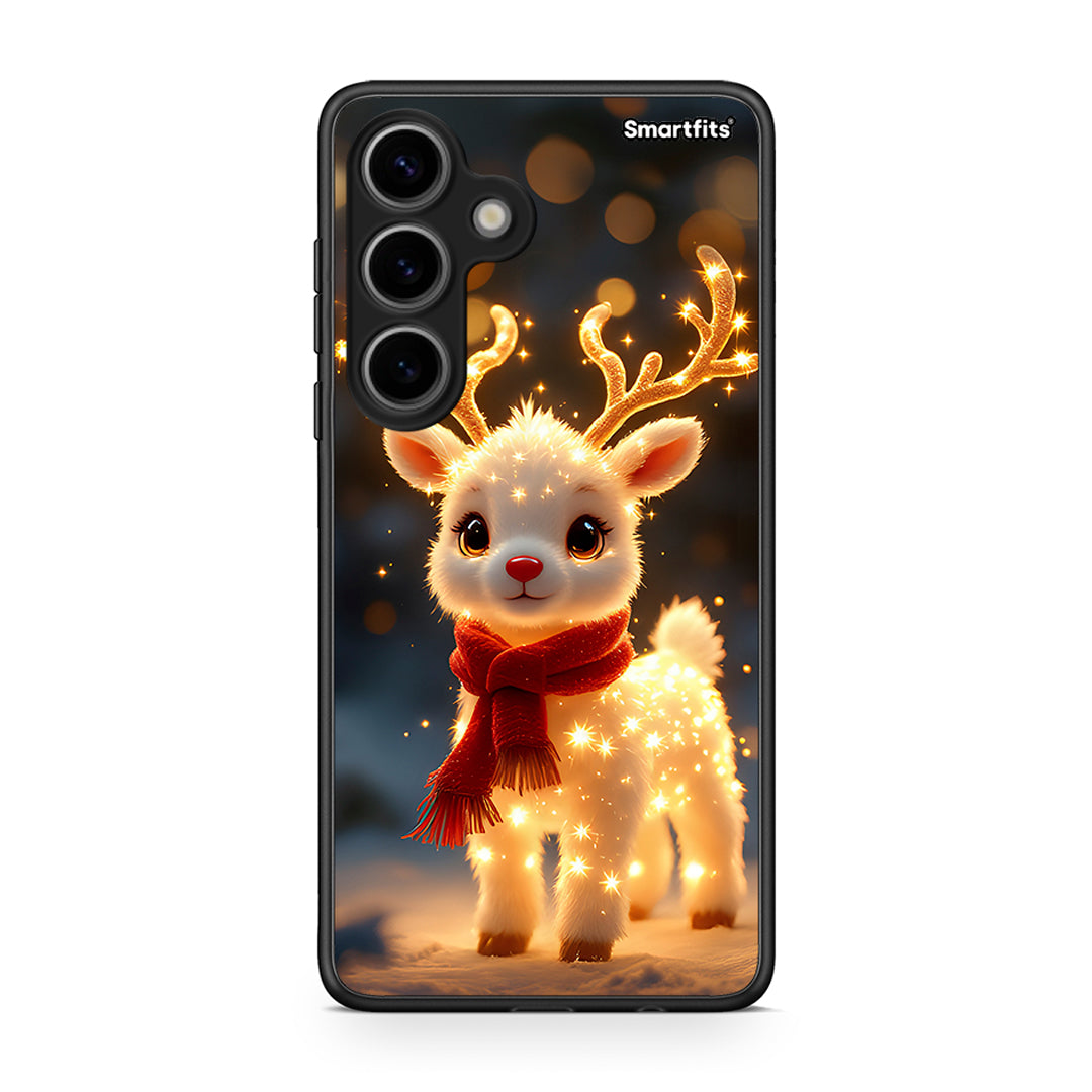Samsung Galaxy S24 Christmas Cutie θήκη από τη Smartfits με σχέδιο στο πίσω μέρος και μαύρο περίβλημα | Smartphone case with colorful back and black bezels by Smartfits