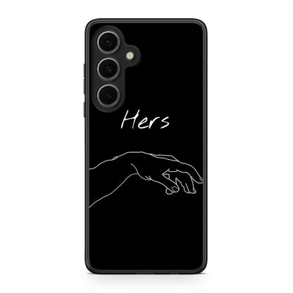 Samsung Galaxy S24 FE Aeshetic Love 1 Θήκη Αγίου Βαλεντίνου από τη Smartfits με σχέδιο στο πίσω μέρος και μαύρο περίβλημα | Smartphone case with colorful back and black bezels by Smartfits