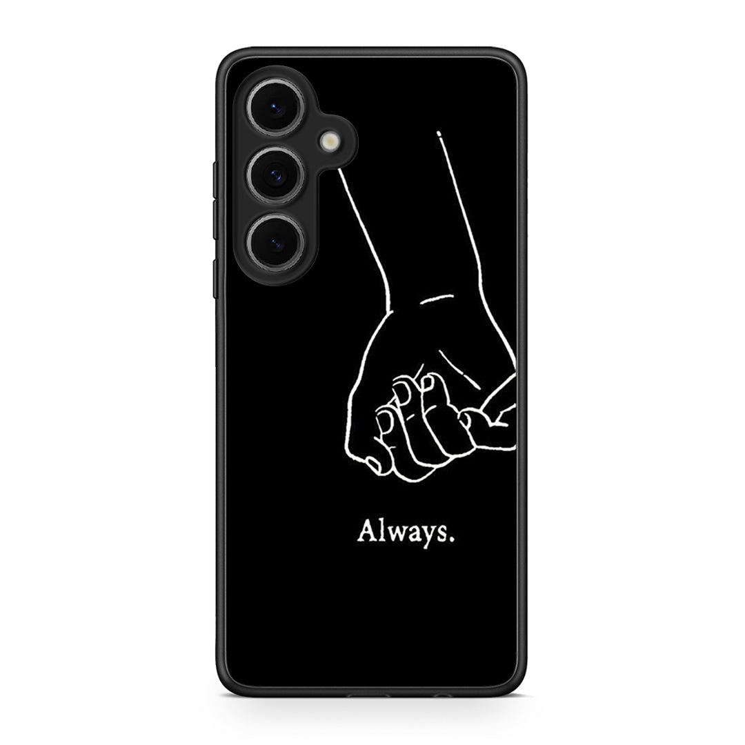 Samsung Galaxy S24 FE Always & Forever 1 Θήκη Αγίου Βαλεντίνου από τη Smartfits με σχέδιο στο πίσω μέρος και μαύρο περίβλημα | Smartphone case with colorful back and black bezels by Smartfits