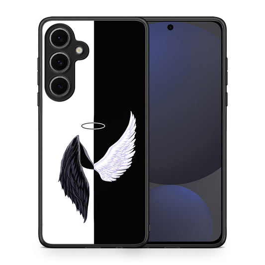 Θήκη Samsung Galaxy S24 FE Angels Demons από τη Smartfits με σχέδιο στο πίσω μέρος και μαύρο περίβλημα | Samsung Galaxy S24 FE Angels Demons case with colorful back and black bezels