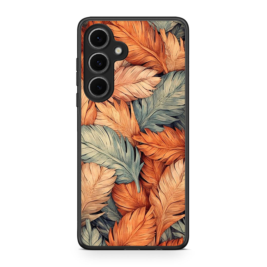 Samsung Galaxy S24 FE Autumn Leaves Θήκη από τη Smartfits με σχέδιο στο πίσω μέρος και μαύρο περίβλημα | Smartphone case with colorful back and black bezels by Smartfits