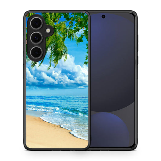 Θήκη Samsung Galaxy S24 FE Beautiful Beach από τη Smartfits με σχέδιο στο πίσω μέρος και μαύρο περίβλημα | Samsung Galaxy S24 FE Beautiful Beach case with colorful back and black bezels