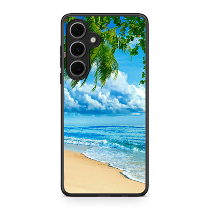 Samsung Galaxy S24 FE Beautiful Beach θήκη από τη Smartfits με σχέδιο στο πίσω μέρος και μαύρο περίβλημα | Smartphone case with colorful back and black bezels by Smartfits