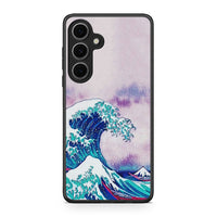 Thumbnail for Samsung Galaxy S24 FE Blue Waves θήκη από τη Smartfits με σχέδιο στο πίσω μέρος και μαύρο περίβλημα | Smartphone case with colorful back and black bezels by Smartfits