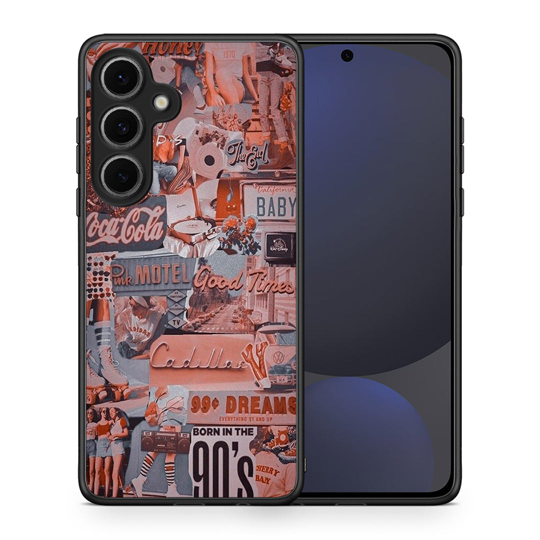 Θήκη Samsung Galaxy S24 FE Born In 90s από τη Smartfits με σχέδιο στο πίσω μέρος και μαύρο περίβλημα | Samsung Galaxy S24 FE Born In 90s case with colorful back and black bezels