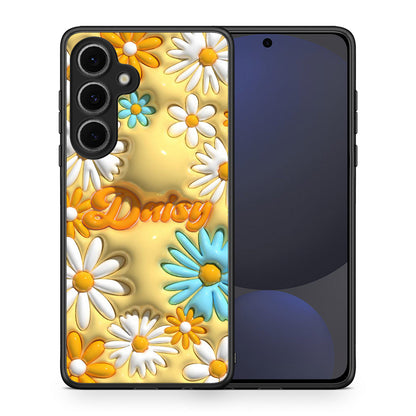 Θήκη Samsung Galaxy S24 FE Bubble Daisies από τη Smartfits με σχέδιο στο πίσω μέρος και μαύρο περίβλημα | Samsung Galaxy S24 FE Bubble Daisies case with colorful back and black bezels
