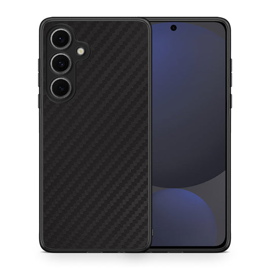 Θήκη Samsung Galaxy S24 FE Carbon Black από τη Smartfits με σχέδιο στο πίσω μέρος και μαύρο περίβλημα | Samsung Galaxy S24 FE Carbon Black case with colorful back and black bezels