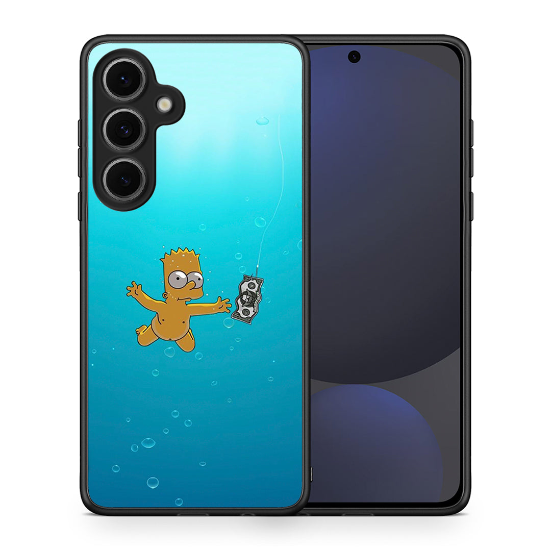 Θήκη Samsung Galaxy S24 FE Chasing Money από τη Smartfits με σχέδιο στο πίσω μέρος και μαύρο περίβλημα | Samsung Galaxy S24 FE Chasing Money case with colorful back and black bezels