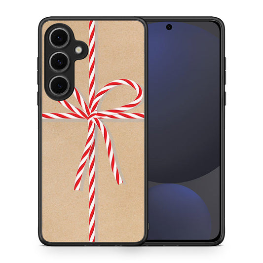 Θήκη Samsung Galaxy S24 FE Christmas Gift από τη Smartfits με σχέδιο στο πίσω μέρος και μαύρο περίβλημα | Samsung Galaxy S24 FE Christmas Gift case with colorful back and black bezels