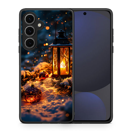 Θήκη Samsung Galaxy S24 FE Christmas Ornaments από τη Smartfits με σχέδιο στο πίσω μέρος και μαύρο περίβλημα | Samsung Galaxy S24 FE Christmas Ornaments case with colorful back and black bezels