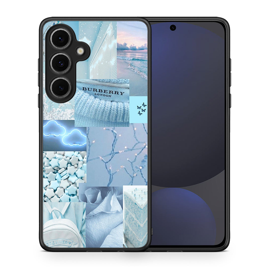 Θήκη Samsung Galaxy S24 FE Ciel Aesthetic Collage από τη Smartfits με σχέδιο στο πίσω μέρος και μαύρο περίβλημα | Samsung Galaxy S24 FE Ciel Aesthetic Collage case with colorful back and black bezels