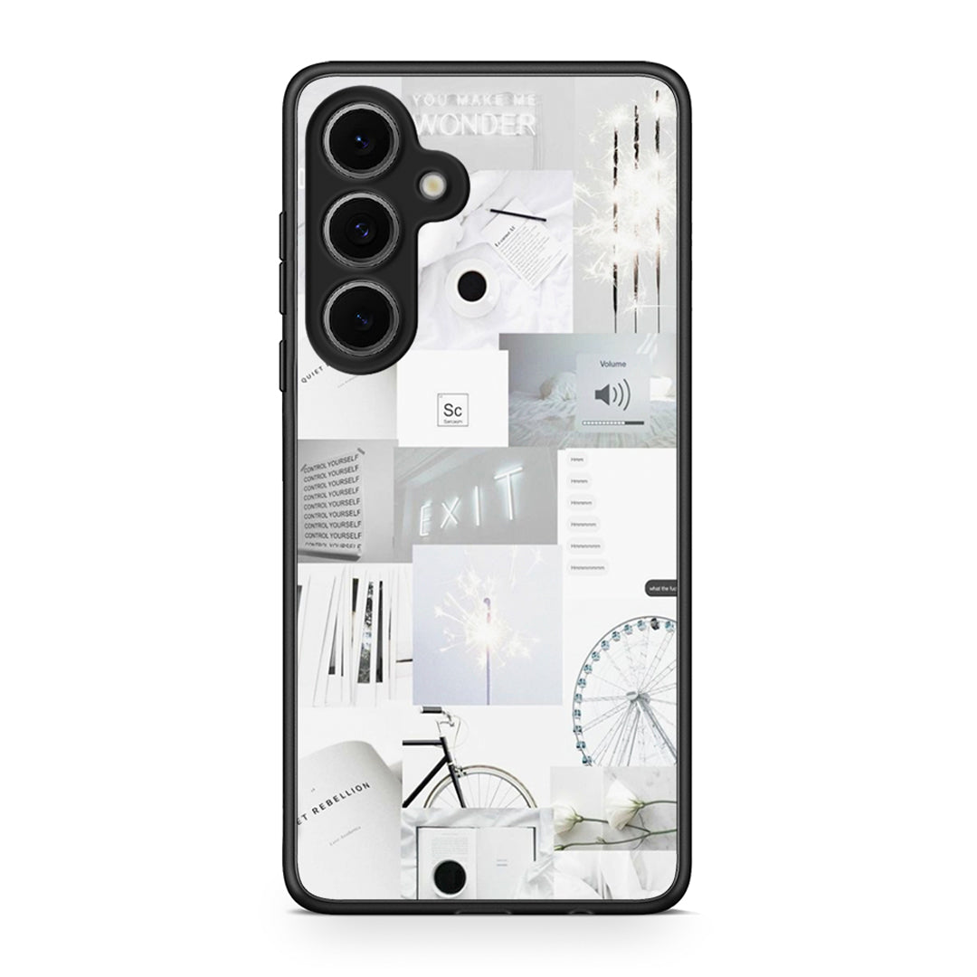 Samsung Galaxy S24 FE Collage Make Me Wonder Θήκη Αγίου Βαλεντίνου από τη Smartfits με σχέδιο στο πίσω μέρος και μαύρο περίβλημα | Smartphone case with colorful back and black bezels by Smartfits