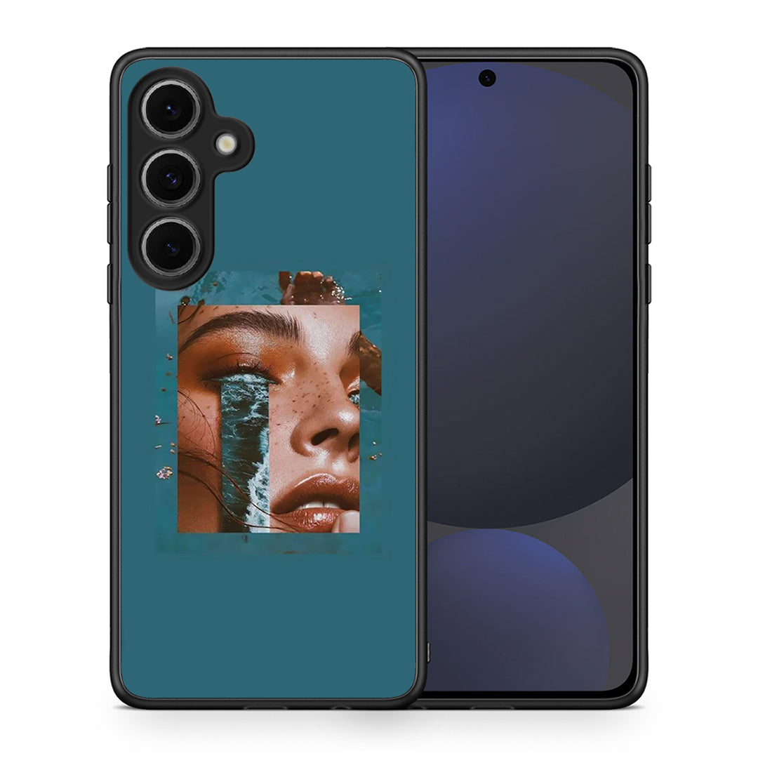 Θήκη Samsung Galaxy S24 FE Cry An Ocean από τη Smartfits με σχέδιο στο πίσω μέρος και μαύρο περίβλημα | Samsung Galaxy S24 FE Cry An Ocean case with colorful back and black bezels